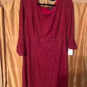 Cranberry colored dress!